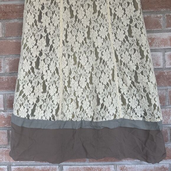 Sundance Orly Dress Silk Lace Green Size 12 - Picture 2 of 8